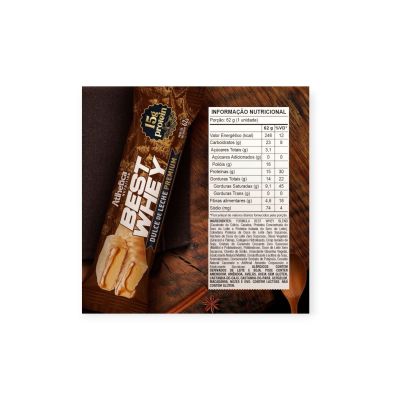 Imagen 2 del producto BOX DE 12 BARRAS BEST WHEY 15G DULCE DE LECHE - ATLHETICA