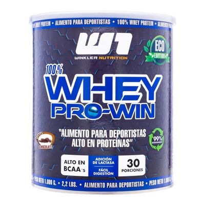 Imagen 1 del producto Proteína Whey pro win 1kg - 30sv -Chocolate suizo - Winkler Nutrition