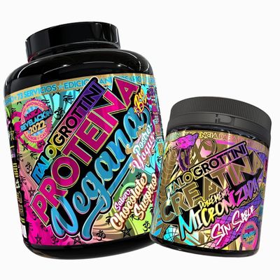 CREATINA MONOHIDRATADA 300GR PACK PROTEINA VEGANA CHOCOLATE SUSPIRO