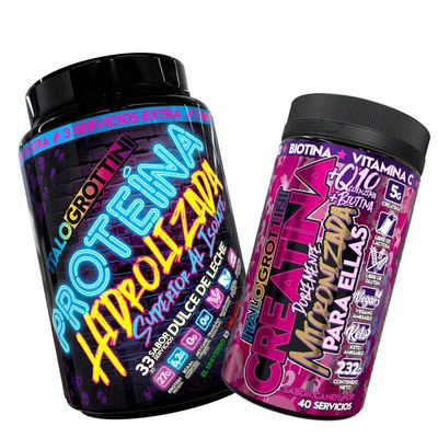 PROTEINA HIDROLIZADA DULCE DE LECHE 2,3 LB + CREATINA 40 SV CANDY POP
