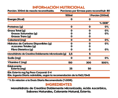 Imagen 2 del producto Creatina 432 gramos 80 servicios Naranja - ITALO GROTTINI