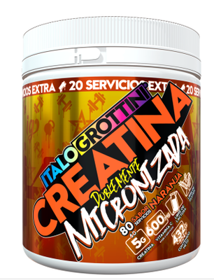 Creatina 432 gramos  80 servicios  Naranja - ITALO GROTTINI