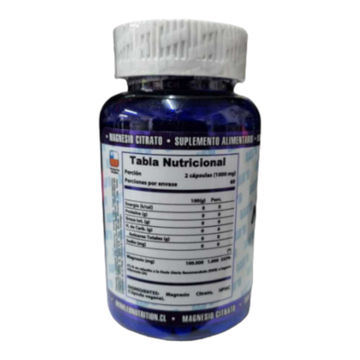 Imagen 2 del producto MAGNESIO CITRATO 120 CAPSULAS – WINKLER NUTRITION