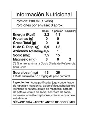 Imagen 2 del producto AGUA DE FRUTAS + CITRATO DE MAGNESIO 55OCC NARANJA MANDARINA - I LIKE