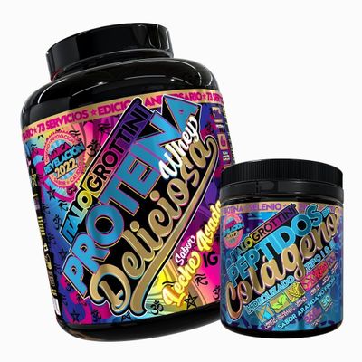 Proteina Whey Deliciosa Leche Asada + Colageno 360gr