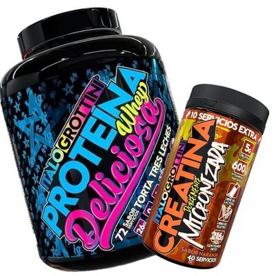 PROTEINA WHEY DELICIOSA TORTA 3 LECHES + CREATINA 40 SV NARANJA