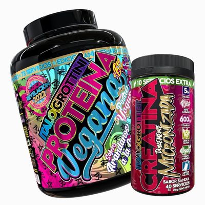 Proteina Vegana 73s Arandanos + Creatina 40s Sandía