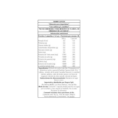 Imagen 2 del producto LIPITEK QUEMADOR DE GRASA 60 CAPSULAS - EASY BODY