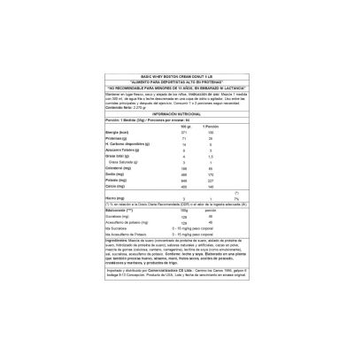 Imagen 2 del producto PROTEINA WHEY 5LBS 64 SERVICIOS BOSTON CREAM DONUT - BASIC
