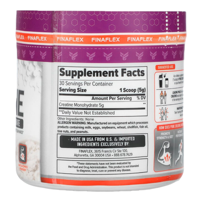 Imagen 2 del producto Pure Creatina Finaflex Pure Creatine 150gr- Sin sabor - 30 servicios