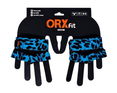 GUANTES PARA PESAS GRABS PRINT TURQUESA - ORXFIT