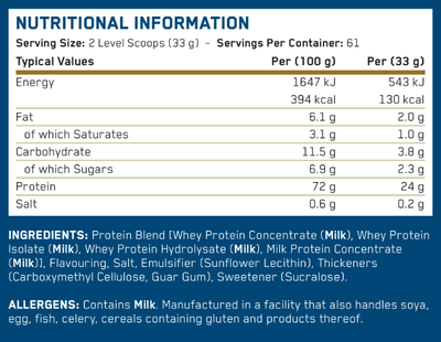 Imagen 2 del producto PROTEINA CRITICAL WHEY 2KG 67 SERVICIOS BANANA MILKSHAKE - APPLIED NUTRITION