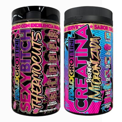 Imagen 1 del producto Pack Creatina Sin sabor Y Termogenico Sexybitch - Italo Grottini