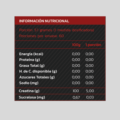 Imagen 2 del producto CREATINA MONOHIDRATADA Y MICRONIZADA 513GR - ZEIN