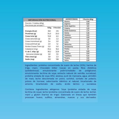 Imagen 2 del producto GALLETON PROTEIN COOKIE 20GR PROTEINA CARAMELO CHIP ZEIN