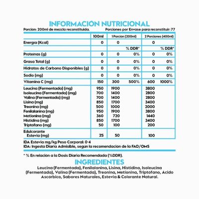 Imagen 2 del producto Aminoácidos & Bcaas Esenciales  + Creatina 40 Sv sin sabor