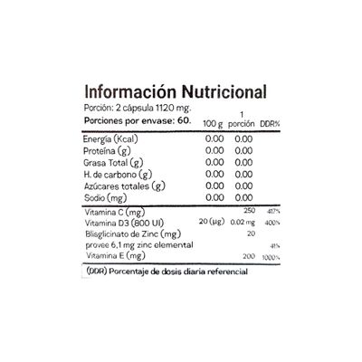 Imagen 2 del producto INMUNOFORTE 60 CAPSULAS - GRIZZLY BEAR