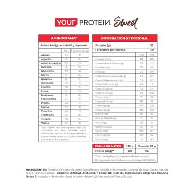 Imagen 2 del producto PROTEINA WHEY SWEET CACAO 2.9LB (1.32KG)- YOUR PROTEIN