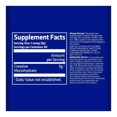 Imagen 2 del producto CREATINA MONOHIDRATO 300GR - 60 SV - USN