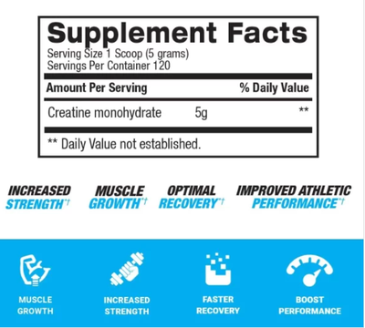 Imagen 2 del producto Micronized creatine monohidrato Bpi Sports   120 servicios  600GR