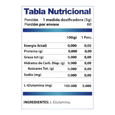 Imagen 2 del producto L-GLUTAMINA 300GR 60SV WINKLER NUTRITION