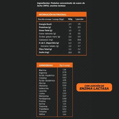 Imagen 2 del producto PROTEINA WHEY 1,1KG 35 PORCIONES SIN SABOR - ZEIN