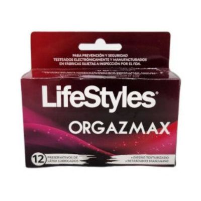 Imagen 2 del producto PRESERVATIVOS ORGAZMAX 12 UNIDADES - LIFESTYLES