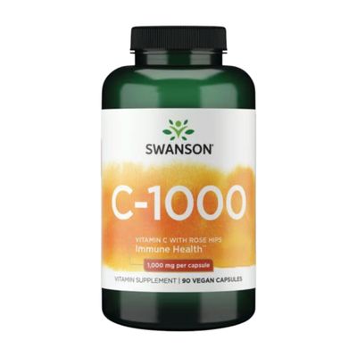 Imagen 1 del producto VITAMINA C CON ROSE HIPS 1000MG 90 CPS VEGANAS SWANSON