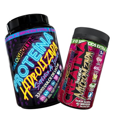 PROTEINA HIDROLIZADA DULCE DE LECHE 2,3 LB + CREATINA 40 SV SANDÍA