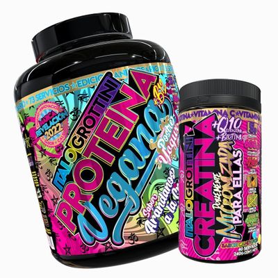 Proteina Vegana 73s Arandanos + Creatina 40s Para ellas