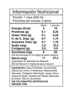 Imagen 2 del producto AGUA DE FRUTAS + COLAGENO 55OCC LIMONADA FRAMBUESA - I LIKE