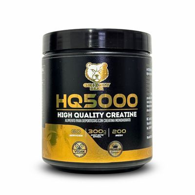 CREATINA MONOHIDRATADA HQ 300GR 60 SV - GRIZZLY BEAR