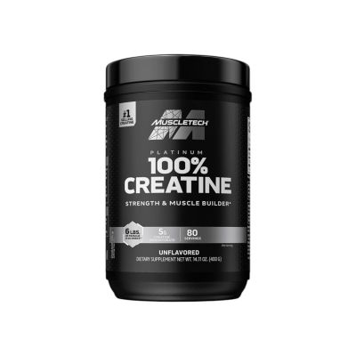 CREATINA PLATINUM - 400 GR - SIN SABOR - MUSCLETECH