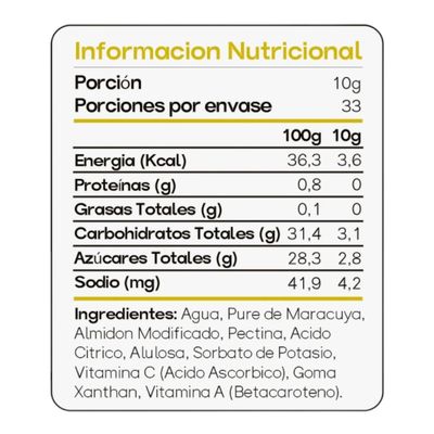 Imagen 2 del producto SAUCE 330G – CHEF PROTEIN MARACUYA