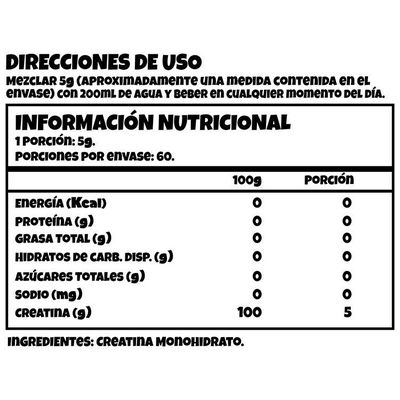 Imagen 2 del producto Pack 2 Creatina Monohidratada 5g 60sv C/u - Body Bunny