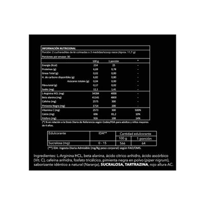 Imagen 2 del producto PRE ENTRENO DYNAMIC 350GR 30 SERVICIOS - RH45