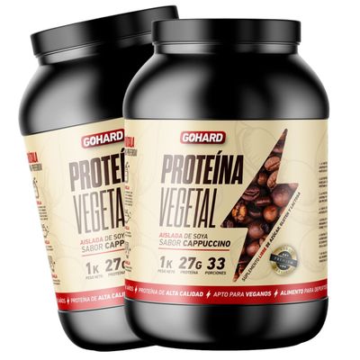 PACK PROTEINAS GOHARD 2KG EN TOTAL 66SV CAPUCCINO