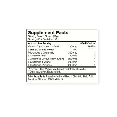 Imagen 2 del producto GLUTAMINA OXY 5 40 SERVICIOS 480GR MANGO LIMONADA - HEXACORE