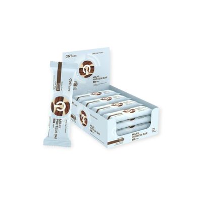 BOX 12 BARRAS DE PROTEINA MILKII PROTEIN BAR 60GRS - QNT