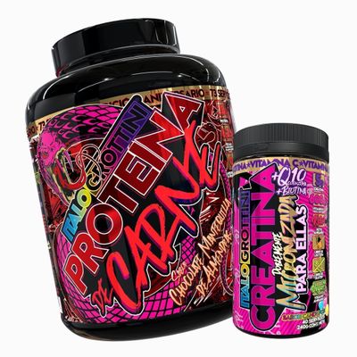 PROTEINA DE CARNE - 5,2 LIBRAS – 73SV CHOCOLATE + CREATINA 40SV CANDY POP