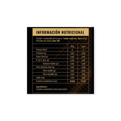 Imagen 2 del producto CREATINA MONOHIDRATADA 1KG  SIN SABOR - STRONGEST