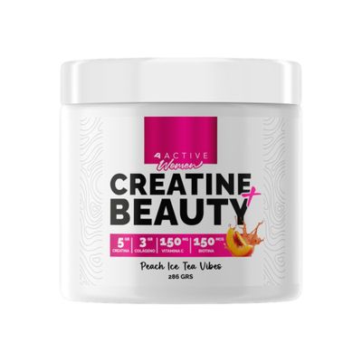 CREATINA BEAUTY 282GRS PEACH ICE TEA VIBES 4ACTIVE WOMEN