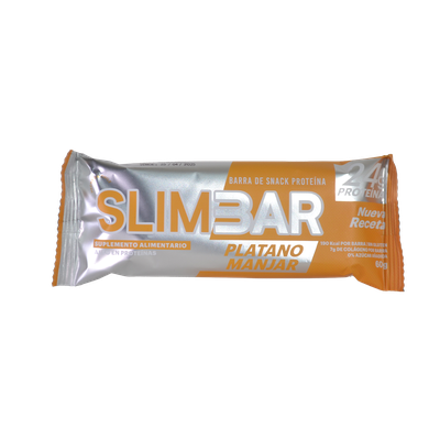 Imagen 2 del producto Box 12 Barras de proteína  22gr de proteína  Slimbar Manjar Plátano