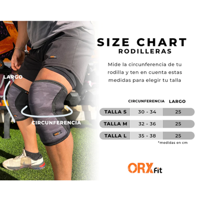Imagen 2 del producto RODILLERAS CLASSIC NEGRAS TALLA M - ORXFIT