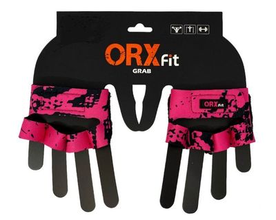 GUANTES PARA PESAS GRABS PINK PITON -ORXFIT