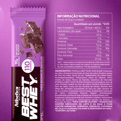 Imagen 2 del producto BOX DE 12 BARRAS BEST WHEY 10G PROTEIN- ATLHETICA
