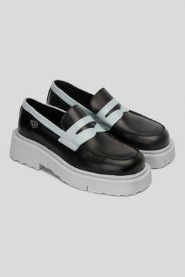 Imagen 2 del producto Mocasín Cuero Mármara Negro Celeste Landazuri