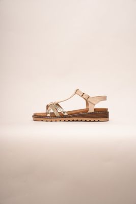 Sandalia Casual Mujer Beige Lujain Chinitown