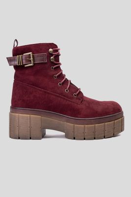 Botín Casual Mujer Burdeo Kendall Chinitown