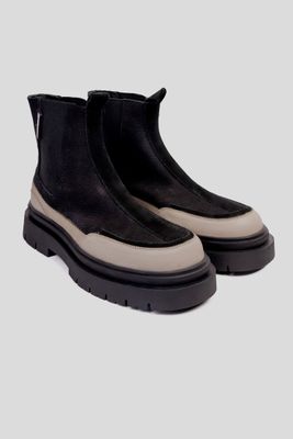 Imagen 2 del producto Botín Cuero Gaff II Negro Blanco Landazuri